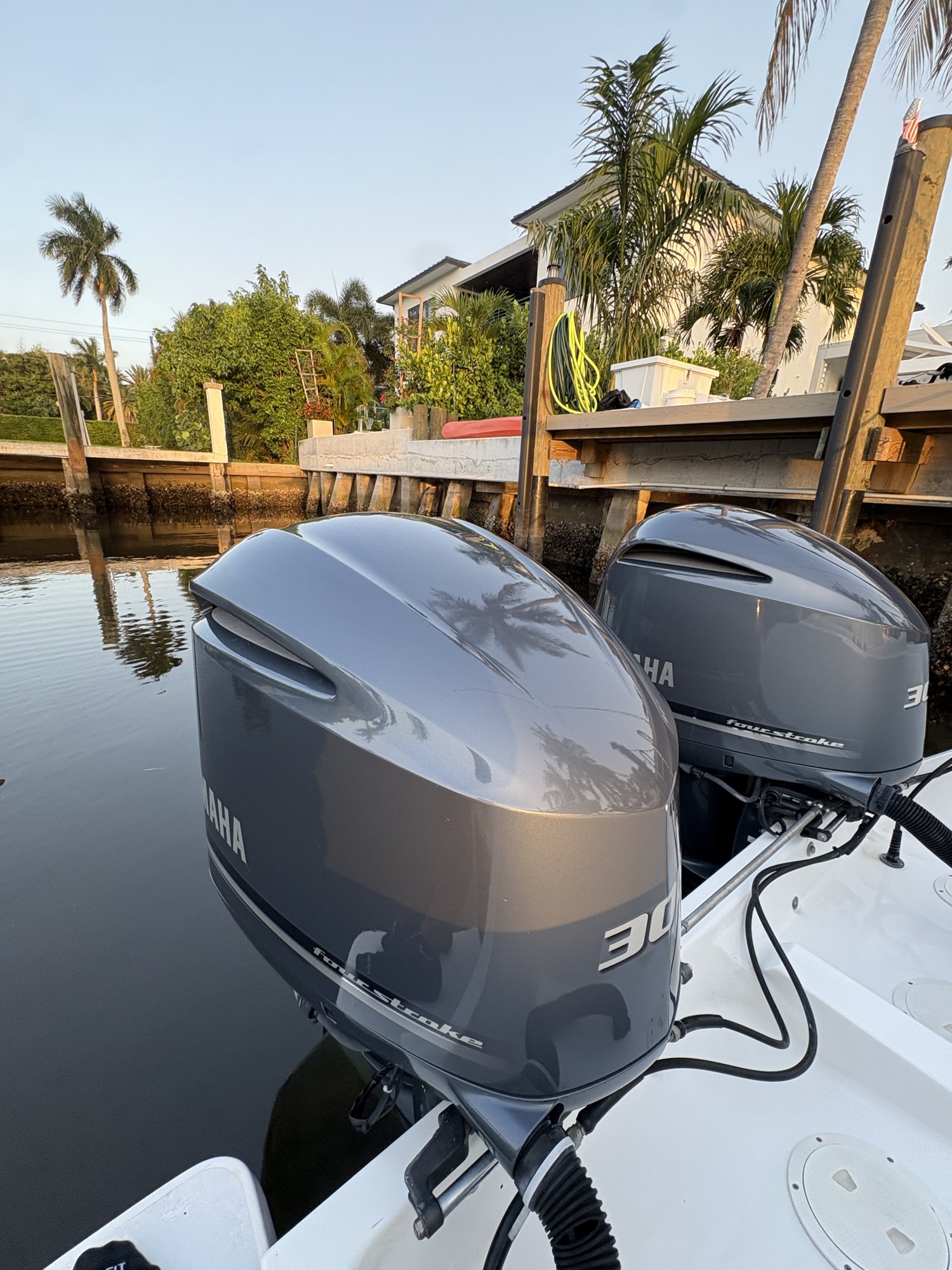 Twin outboard detail