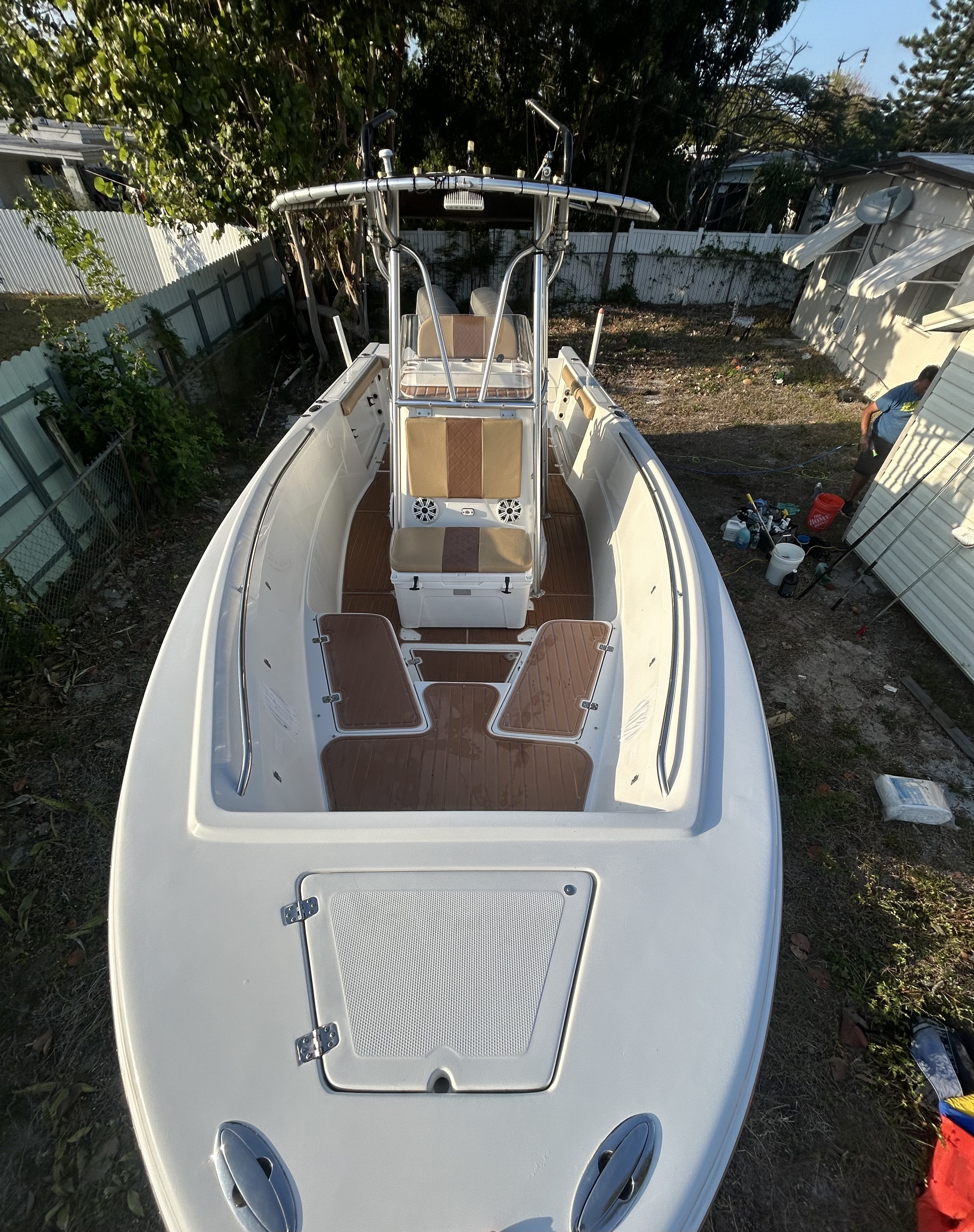 Full center console restoration after detailing